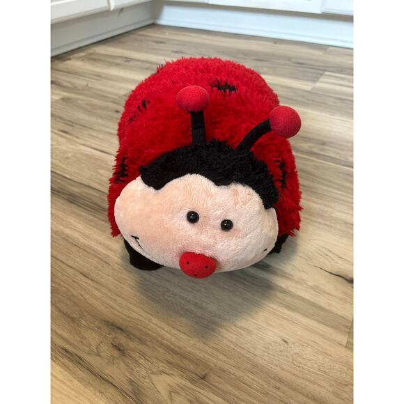 Pillow Pets Ladybug Lady Bug Plush Folding Pillow Stuffed Animal Red Black 2010 - Picture 1 of 4